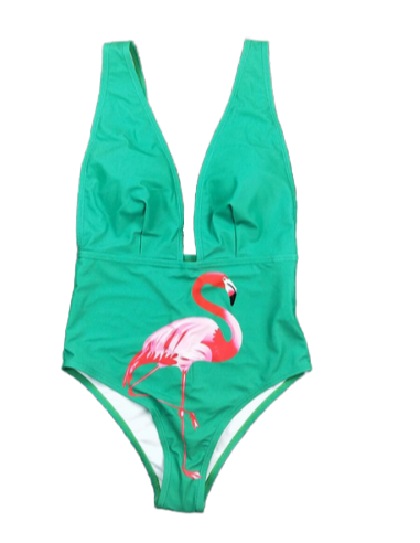 Maillot de Bain Flamant Rose Sexy Vert en ligne