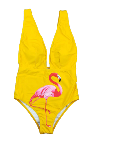 Maillot de Bain Flamant Rose Sexy Jaune suggérées chez