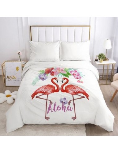 Housse de Couette Flamant Rose Duo Vous souhaitez 