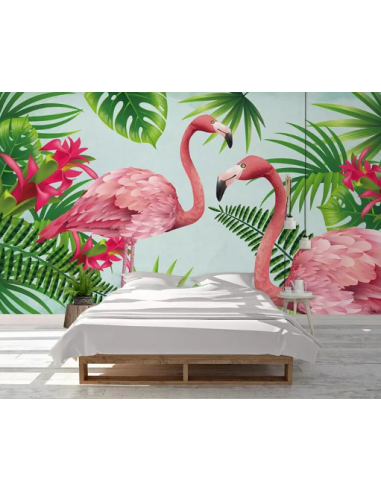 Papier Peint Motif Flamant Rose votre restaurant rapide dans 