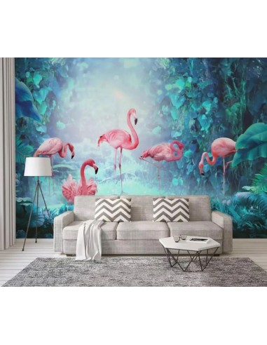 Papier Peint Flamant Rose Déco Par le système avancé 