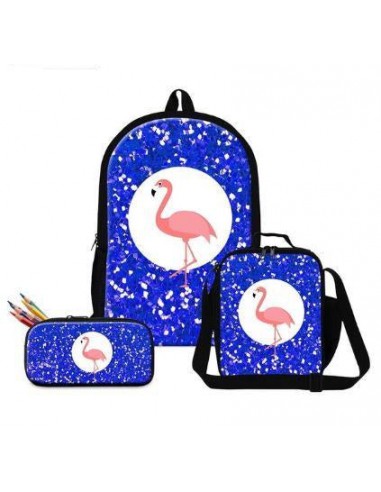 Lot de Sacs Flamant Rose Paillettes Bleu outlet