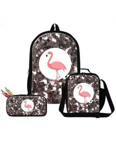 Lot de Sacs Flamant Rose Paillettes Gris Par le système avancé 