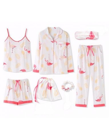 Ensemble Pyjama 7 pièces Flamant Rose offre 