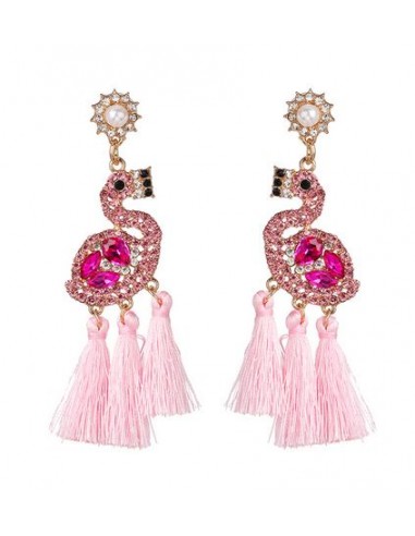 Boucles d'Oreilles Flamant Rose Kitsch Rose Comparez et commandez 