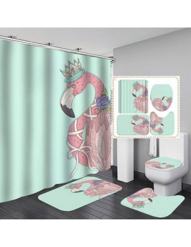 Ensemble Salle de Bain Flamant Rose Kawaii Comparez et commandez 