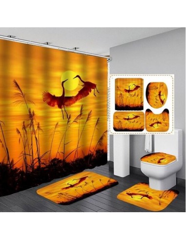 Lot pour Salle de Bain Flamant Rose Camargue les ligaments