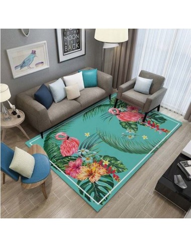 Tapis Flamant Rose Tropical les muscles