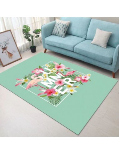 Tapis Flamant Rose Été l'achat 