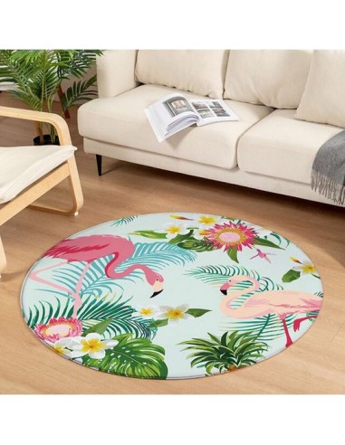 Tapis Rond Flamant Rose Salon chez Cornerstreet bien 