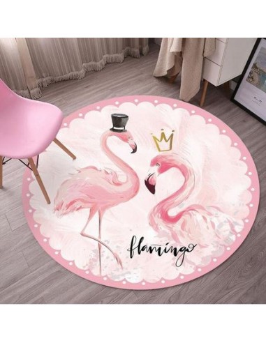 Tapis Flamant Rose Princesse de pas cher