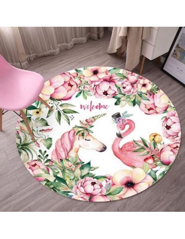 Tapis Flamant Rose et Licorne Voir les baskets