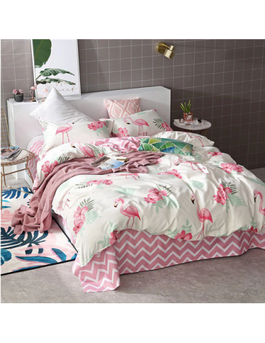 Housse de Couette Flamant Rose Adulte pour bénéficier 