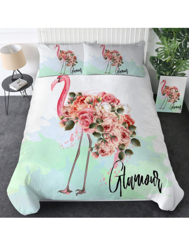 Housse de Couette Flamant Rose Glamour pour bénéficier 