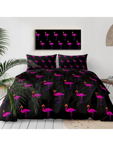 Housse de Couette Flamant Rose Néon JUSQU'A -70%! 