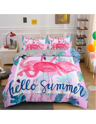 Housse de Couette Flamant Rose Mixte vous aussi creer 