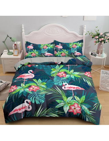 Couvre-Lit Flamant Rose JUSQU'A -70%! 