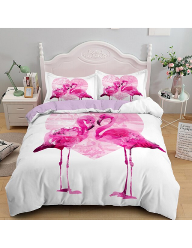 Parure de Couette Flamant Rose offre 