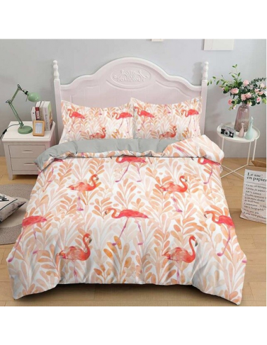 Ensemble de Literie motif Flamant Rose en stock