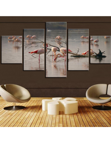 Tableau Flamant Rose Triptyque store