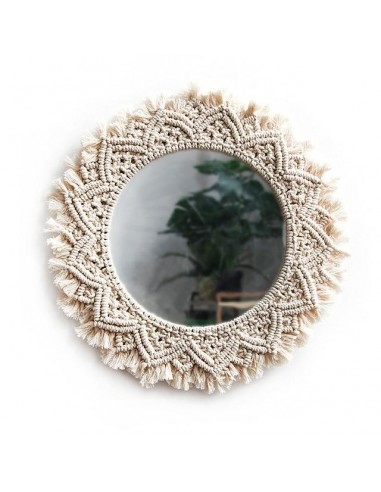 Miroir en Macramé Soleia france