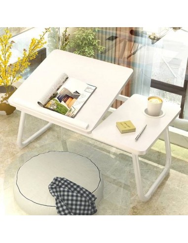 Bureau portable blanc brillant des détails fins