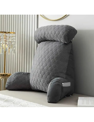 Coussin de lecture gris vous aussi creer 