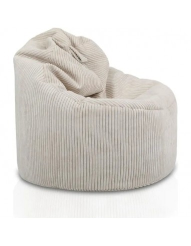 Fauteuil de lecture velour beige de la marque