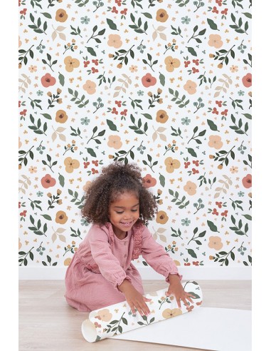 Papier peint fleurs - Floral Silhouettes en ligne des produits 