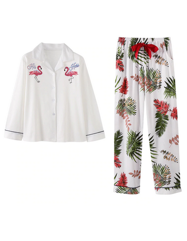 Pyjama Flamant Rose Blanc Comparez et commandez 