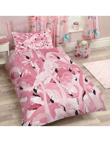 Parure de Lit Flamant Rose 1 personne chez Cornerstreet bien 