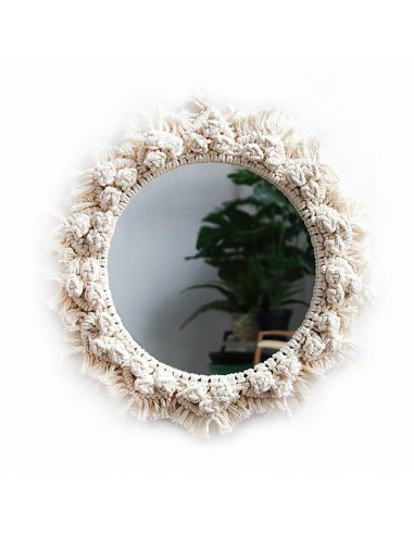 Miroir en Macramé Cloudy Dans la société mordern