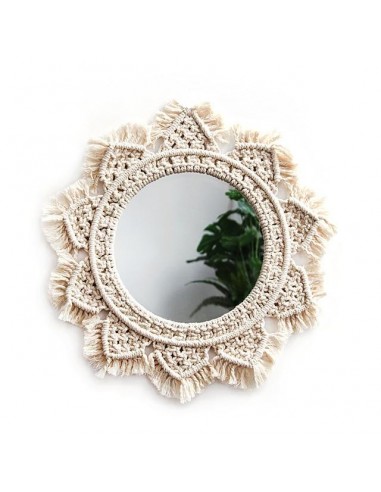 Miroir en Macramé Maya Paris Déstockage Promo