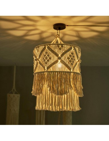 Lustre Macramé Linette rembourrage situé sous